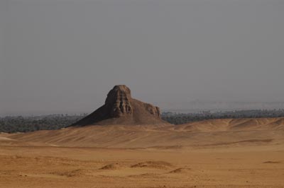 the mudbrick core of the black pyramid of Amenemhet