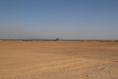 the pyramid, in the middle of nowhere