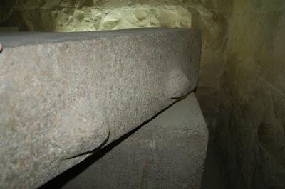 the stone sarcophagus