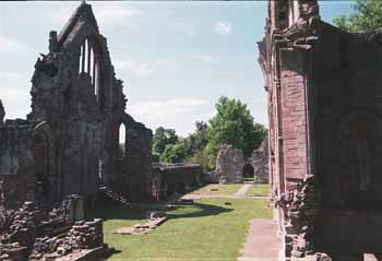 Across the apse