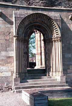 An ornate entrance to the church itself