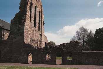Not much remains of Kilwinning Abbey