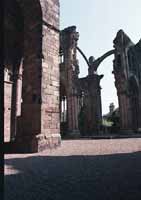 Delicate arches inside the abbey