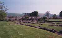 The foundations of the cloister buildings