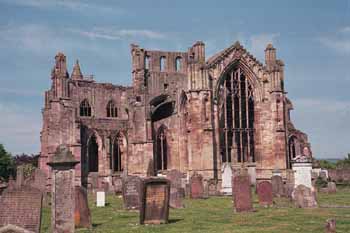 The gothic windows on the east end of the church