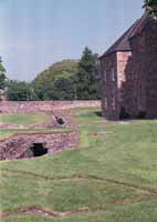 The medieval open sewer near the proctor's residence