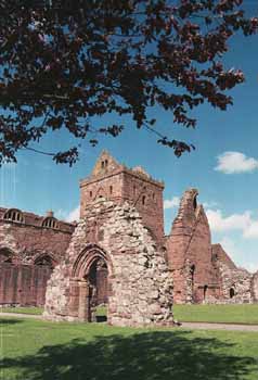 An original gate to the abbey grounds