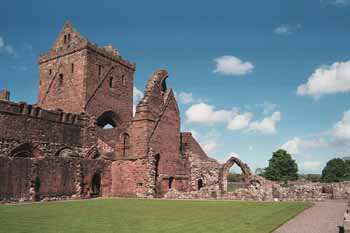 The church from the ruins of the cloister walk