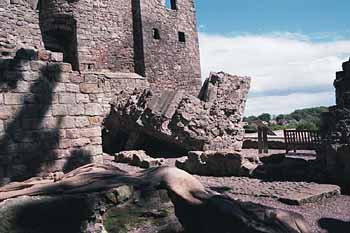 Fallen portion of the old tower