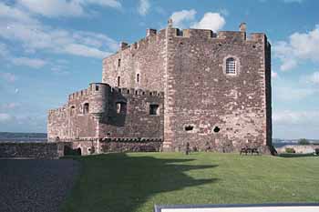 The ship-like stern of Blackness Castle