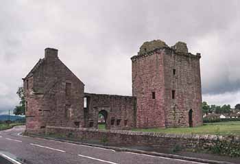 The tower and hall of Burleigh Castle