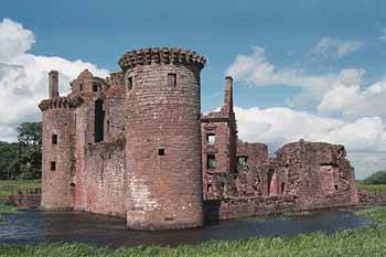 Gatehouse towers at Caerlaverock