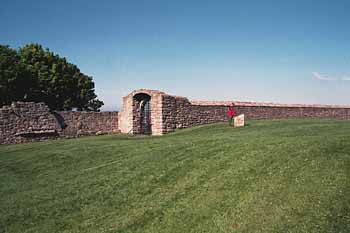 One of the outer gates in the main wall