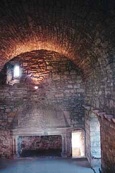 Looking down on the great hall