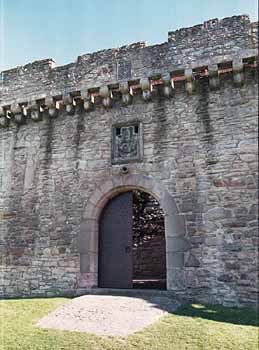 The main gate to the castle