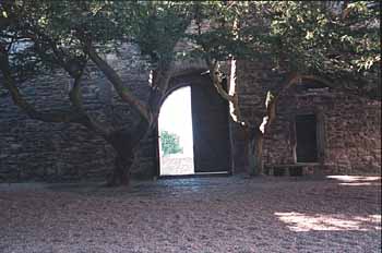 Inside the main gate