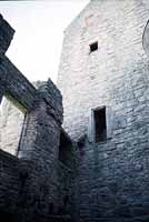 Looking up at the main tower