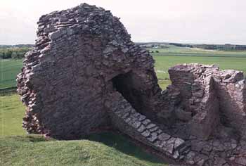 Fallen corner of the tower