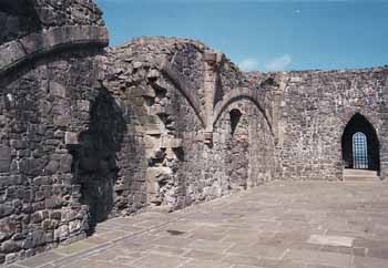 The decorative arches of the great hall