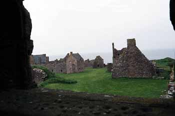 Stables and kitchens, from the hall