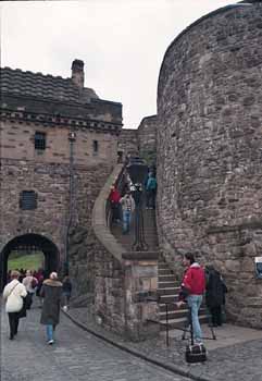 Stairs to the parapet wall near the main gate