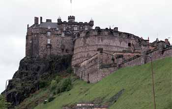 Edinburgh Castle From the road below the bluff
