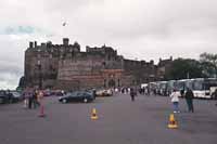 The front of the castle, from the huge parking area