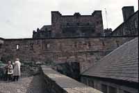 Looking along the parapet wall