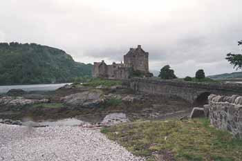 The castle with the tide out