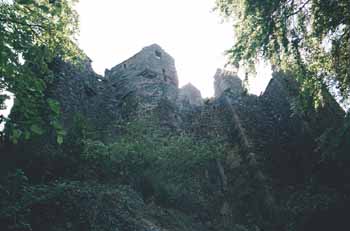 The grotto below the castle