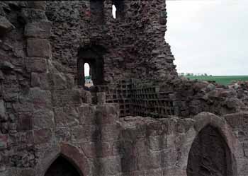 A dovecot inside the walls of the castle