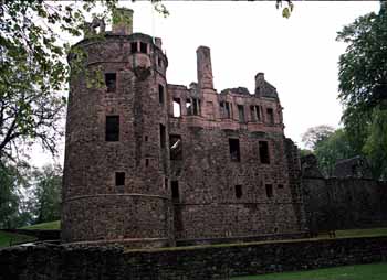 Huntly is an elaborate and large tower house