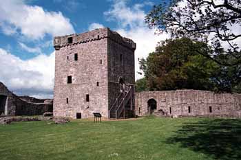 The tower at Lochlevel castle