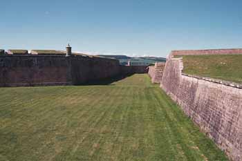 Interior ditches at Ft. George