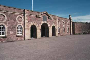 Gates of Ft. George from the parade ground