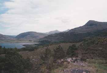Looking out over the highlands from Loch Torridon